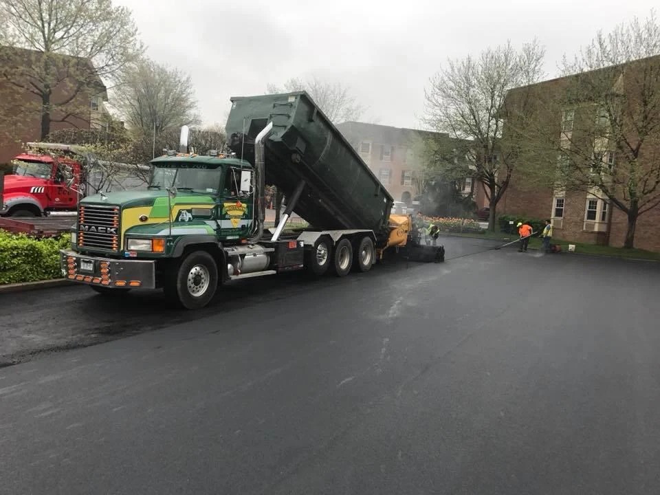 Grey Ruso asphalt paving College Point exterior