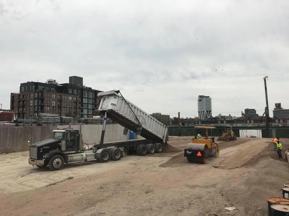 Grey Ruso College Point asphalt paving